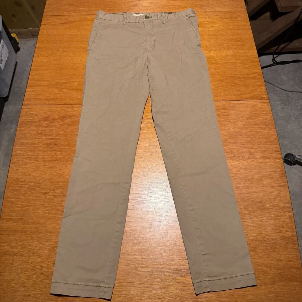 Banana Republic Lived-In Chino Skinny Fit Pants Men’s Size 32x32 Khaki Brown